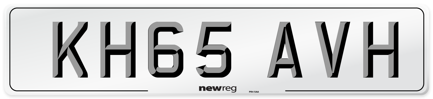 KH65 AVH Number Plate from New Reg